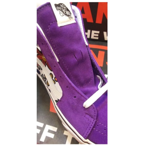 VANS Sk8-Hi Platform 2 Glitter Daisies Rainbow White Purple Men's 3.5/Women's 5 - Picture 6 of 12